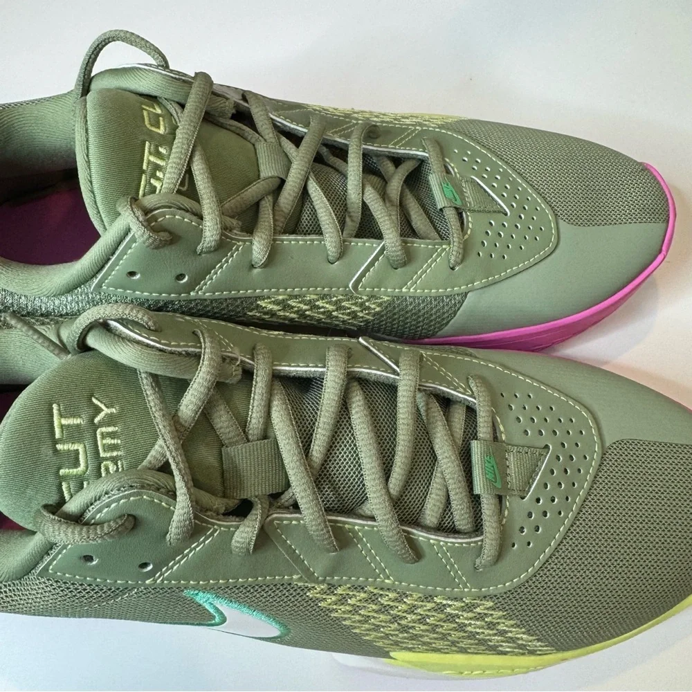 Nike G.T. Cut Academy Men's Basketball Shoes Oil Green/Light Lemon Twist Size 8